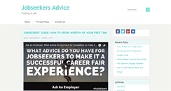 Desktop Screenshot of jobseekersadvice.com